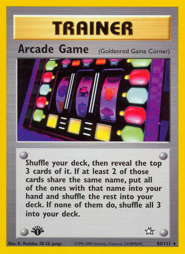 83/111 Arcade Game N1 Rare
