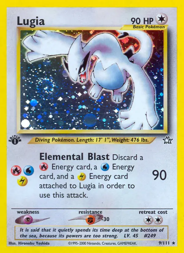 Lugia Genesis 9/111 Rare Holo