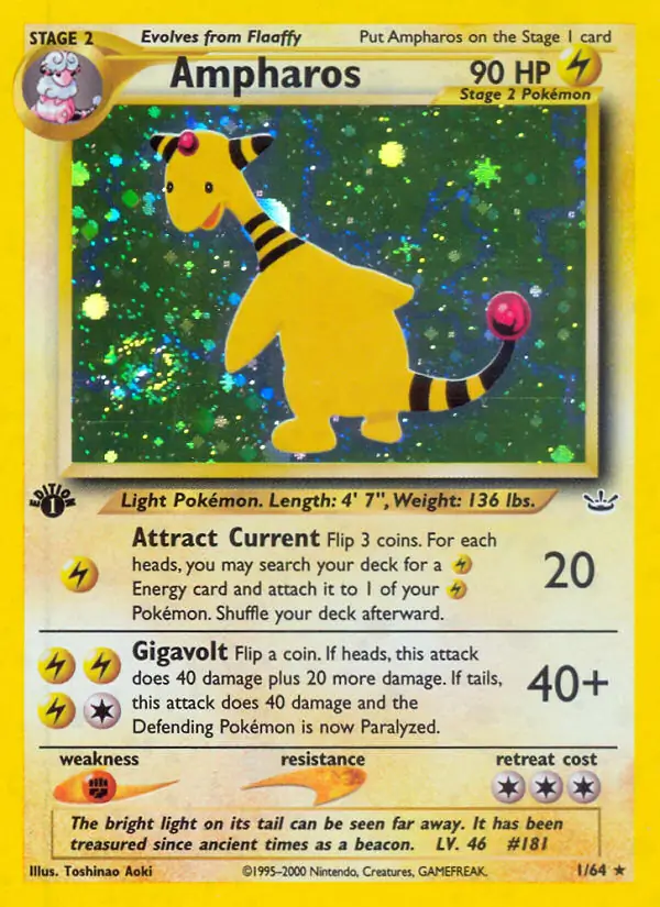 1/64 Ampharos N3 Rare Holo