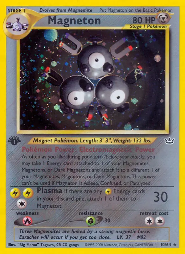10/64 Magneton N3 Rare Holo