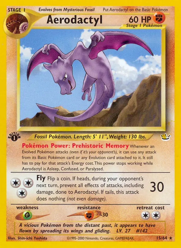 15/64 Aerodactyl N3 Rare