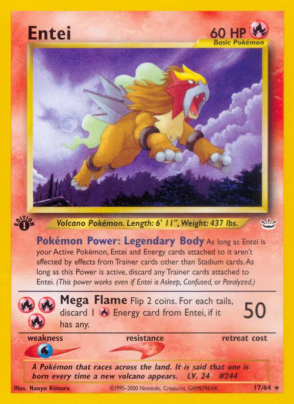 17/64 Entei N3 Rare