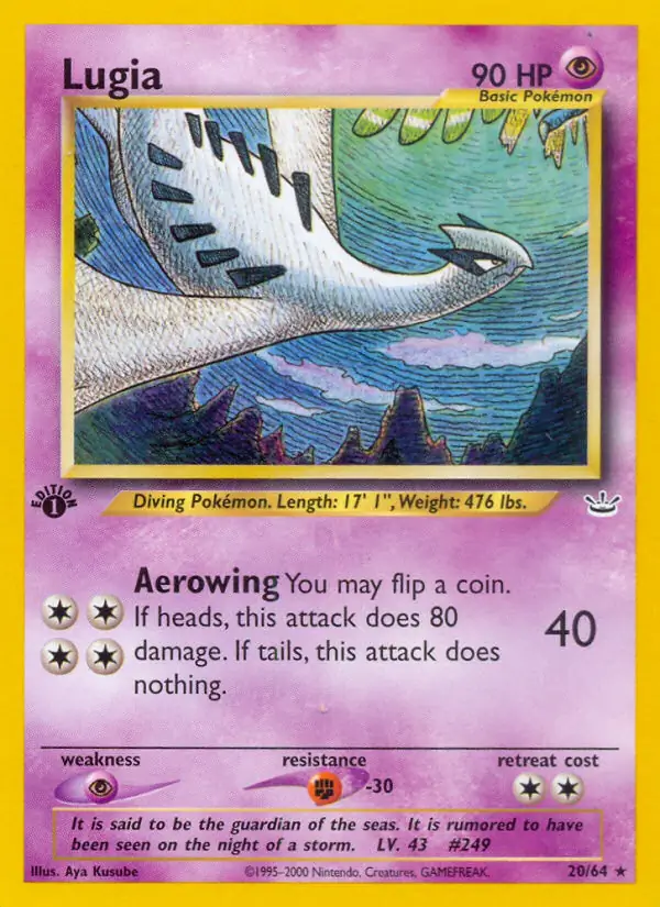20/64 Lugia N3 Rare