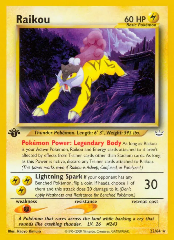 Raikou Revelation 22/64 Rare