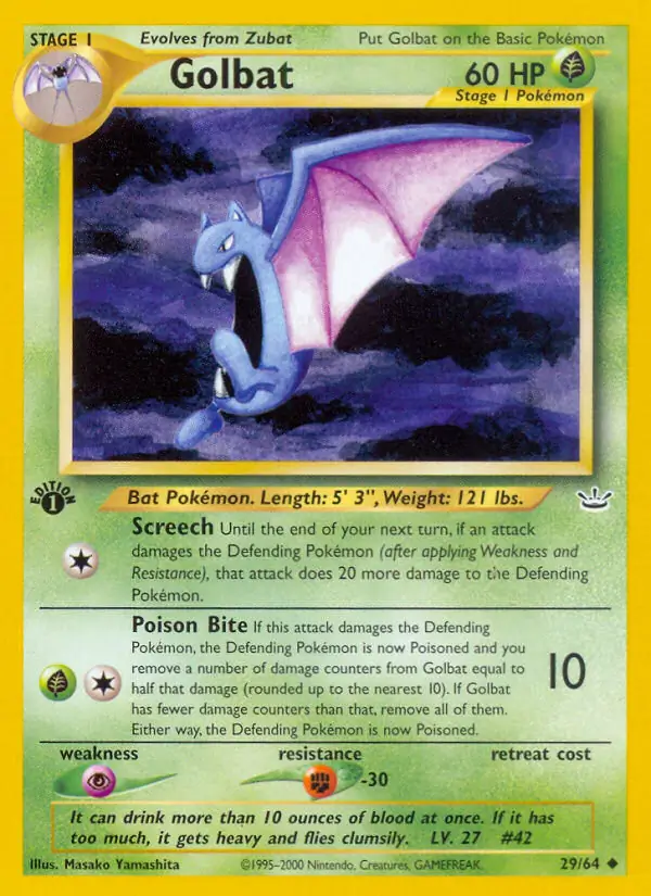 29/64 Golbat N3 Uncommon