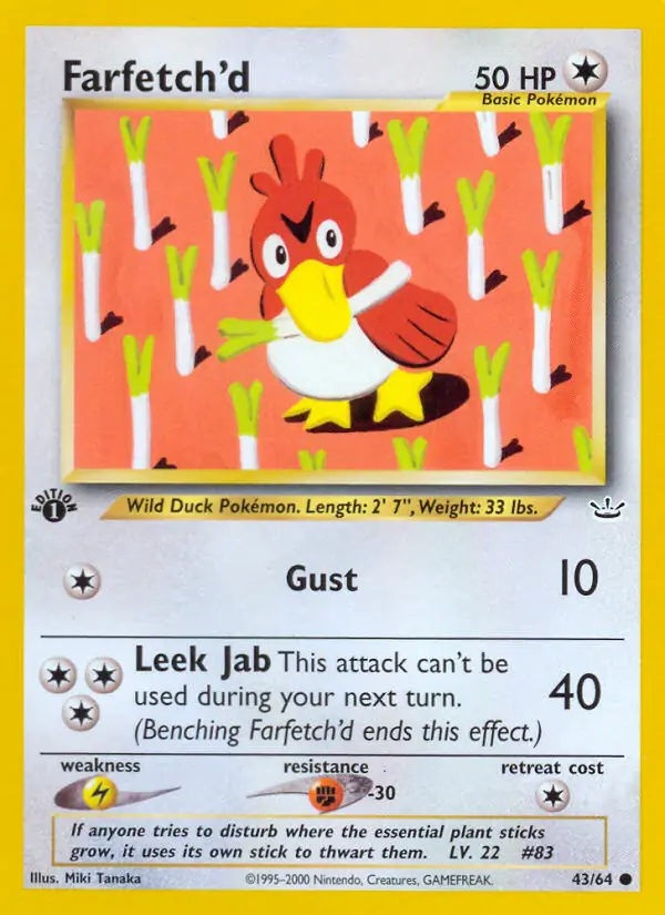 43/64 Farfetch'd N3 Common
