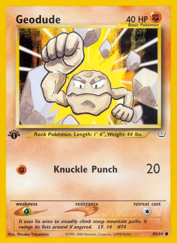 44/64 Geodude N3 Common