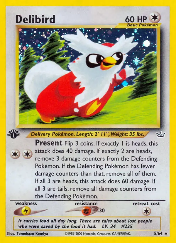 5/64 Delibird N3 Rare Holo