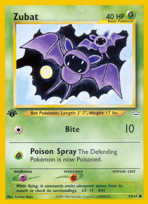 59/64 Zubat N3 Common