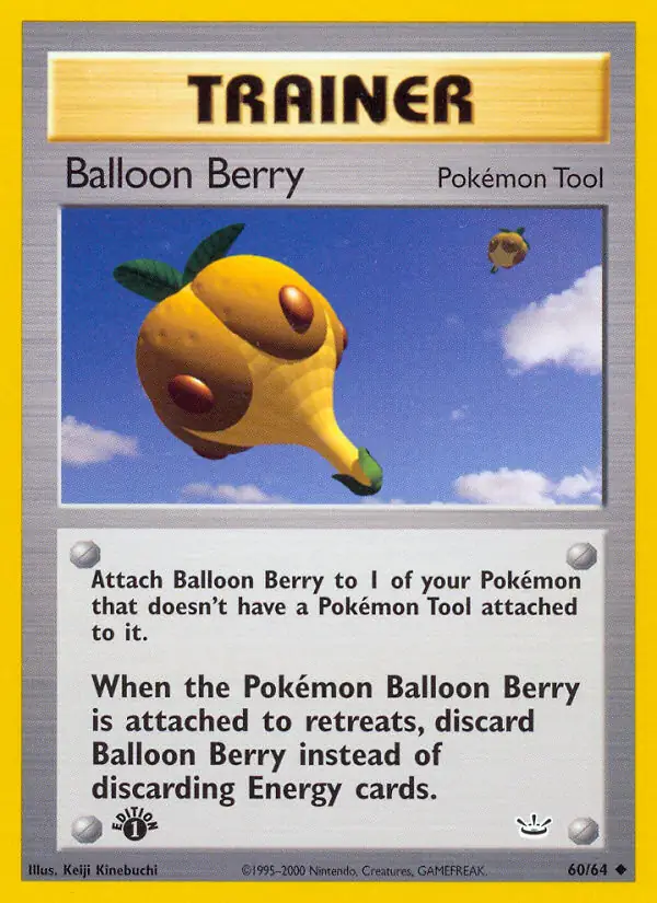 BALLOON BERRY 60/64 2 NEO REVELATION UNCOMMON UNLIMITED LIGHTLY PLAYED PTCG