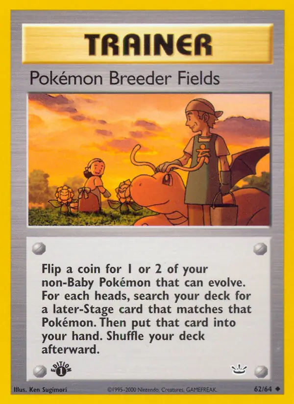 62/64 Pokémon Breeder Fields N3 Uncommon