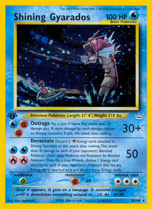 65/64 Shining Gyarados N3 SuperRare Holo