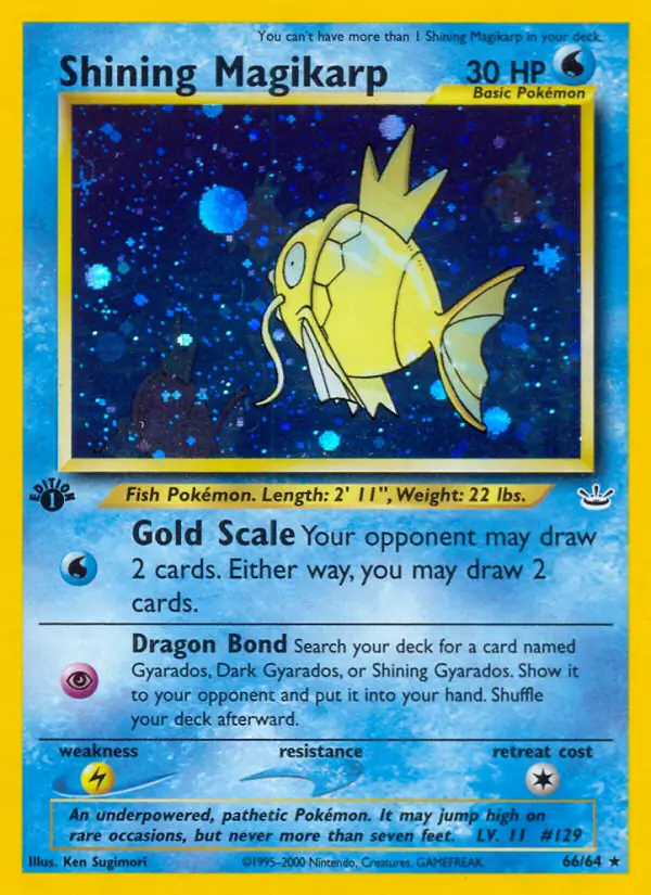 66/64 Shining Magikarp N3 SuperRare Holo