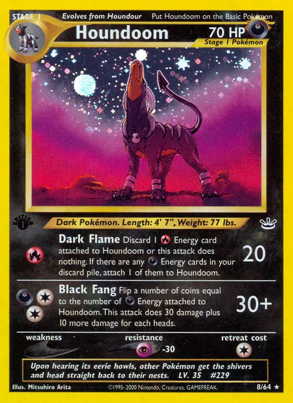 8/64 Houndoom N3 Rare Holo