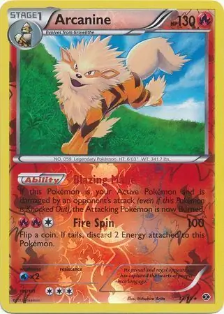 12/99 Arcanine NXD Rare Reverse Holo