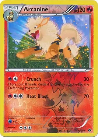 13/99 Arcanine NXD Uncommon Reverse Holo