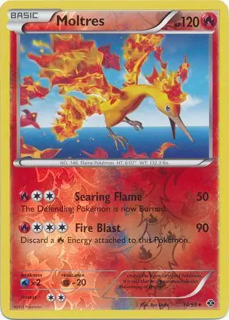 14/99 Moltres NXD Rare Holo Reverse Holo