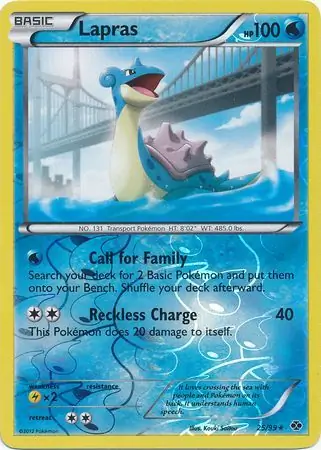 25/99 Lapras NXD Rare Reverse Holo