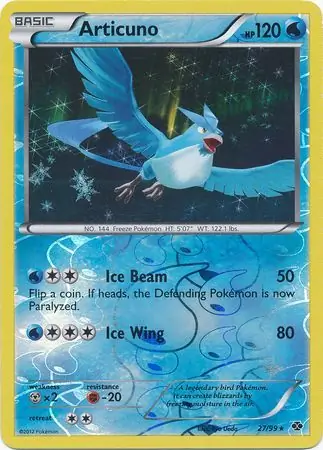 27/99 Articuno NXD Rare Holo Reverse Holo