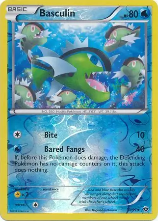 30/99 Basculin NXD Uncommon Reverse Holo