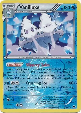 33/99 Vanilluxe NXD Rare Holo Reverse Holo