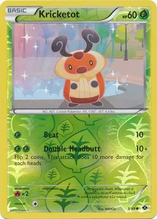 3/99 Kricketot NXD Common Reverse Holo