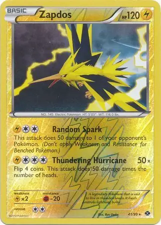 41/99 Zapdos NXD Rare Holo Reverse Holo