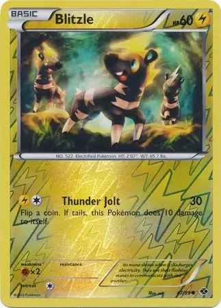 47/99 Blitzle NXD Common Reverse Holo