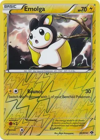 49/99 Emolga NXD Uncommon Reverse Holo