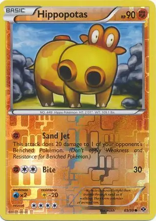 65/99 Hippopotas NXD Common Reverse Holo