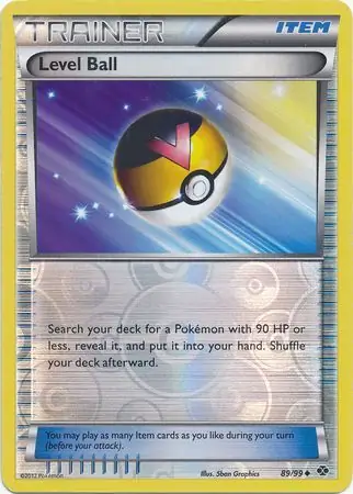89/99 Level Ball NXD Uncommon Reverse Holo