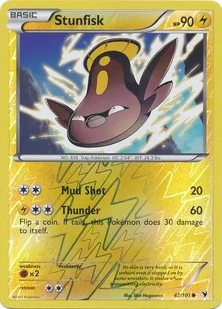 42/101 Stunfisk NVI Common Reverse Holo