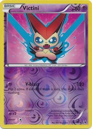 43/101 Victini NVI Rare Reverse Holo