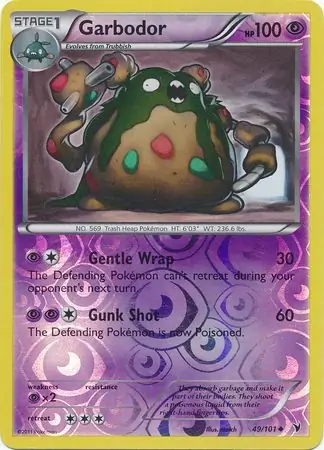 49/101 Garbodor NVI Uncommon Reverse Holo
