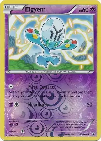 55/101 Elgyem NVI Common Reverse Holo