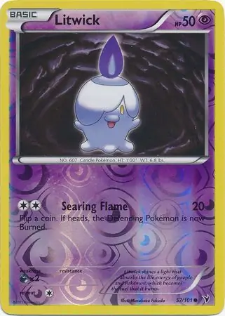 57/101 Litwick NVI Common Reverse Holo
