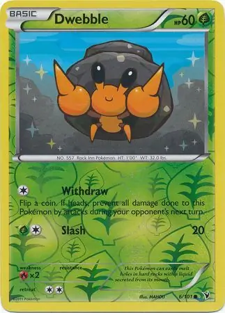 6/101 Dwebble NVI Common Reverse Holo