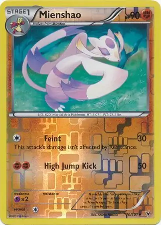70/101 Mienshao NVI Uncommon Reverse Holo