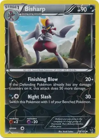 76/101 Bisharp NVI Uncommon Reverse Holo