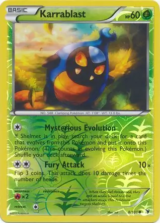 8/101 Karrablast NVI Common Reverse Holo