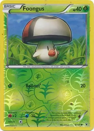 9/101 Foongus NVI Common Reverse Holo