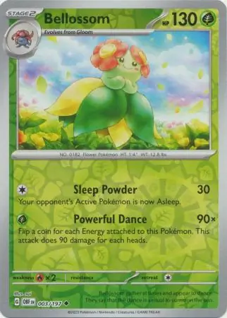 003/197 Bellossom OBF Uncommon Reverse Holo