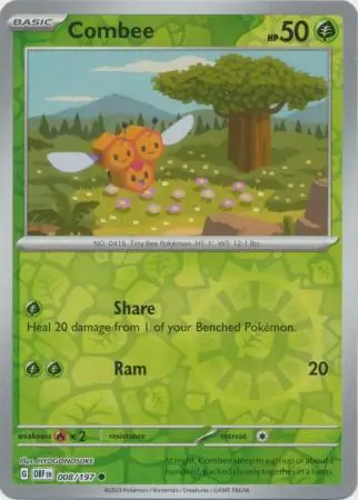 008/197 Combee OBF Common Reverse Holo