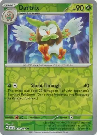 014/197 Dartrix OBF Uncommon Reverse Holo