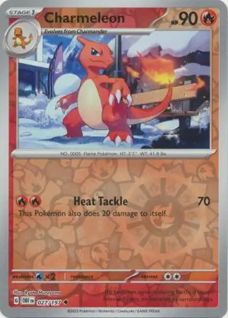 027/197 Charmeleon OBF Uncommon Reverse Holo
