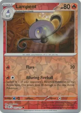 037/197 Lampent OBF Common Reverse Holo