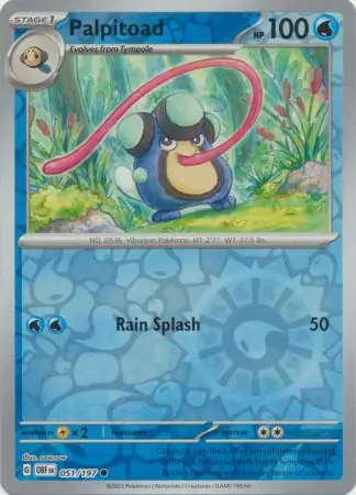 051/197 Palpitoad OBF Common Reverse Holo
