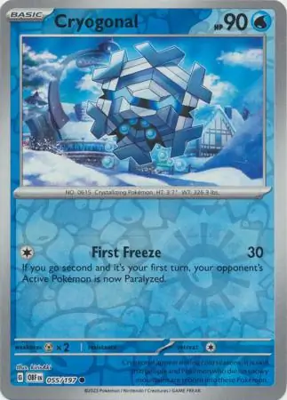 055/197 Cryogonal OBF Common Reverse Holo