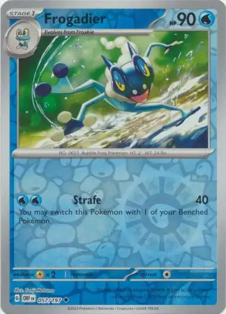 057/197 Frogadier OBF Uncommon Reverse Holo