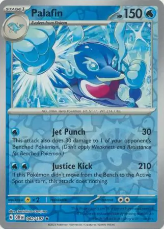 Palafin Obsidian Flames 062/197 Rare Reverse Holo